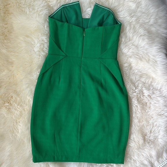 2009 Strapless Mini Sheath Adelyn Rae Dress Womens S 4 6 Vintage Y2K Green - Picture 9 of 14